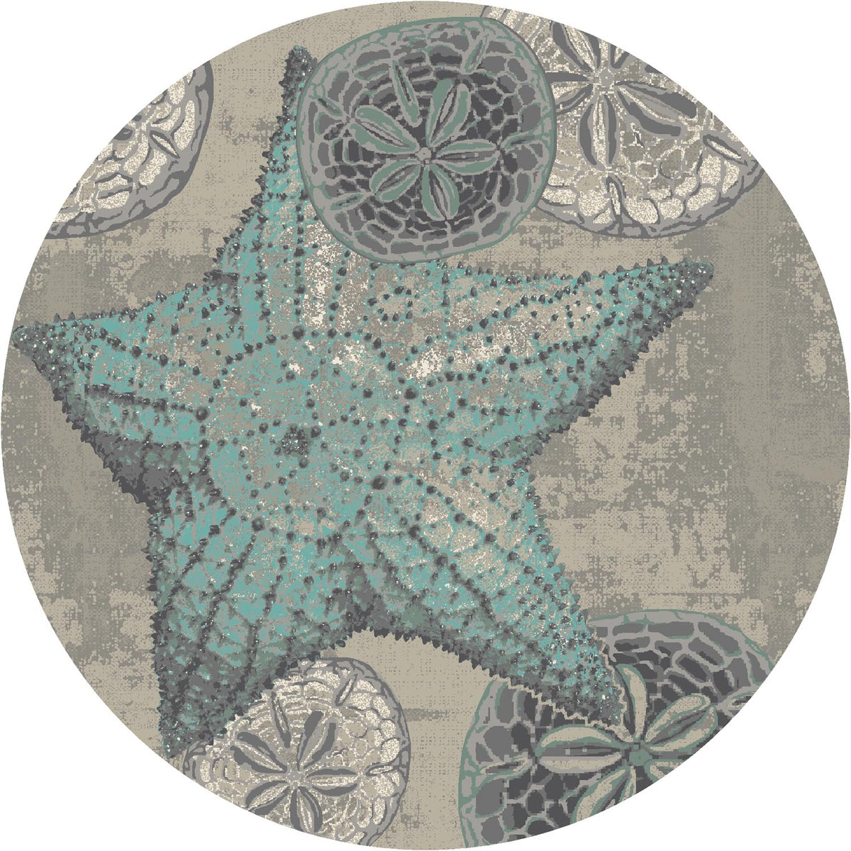 Beach Superstar Blue Rug
