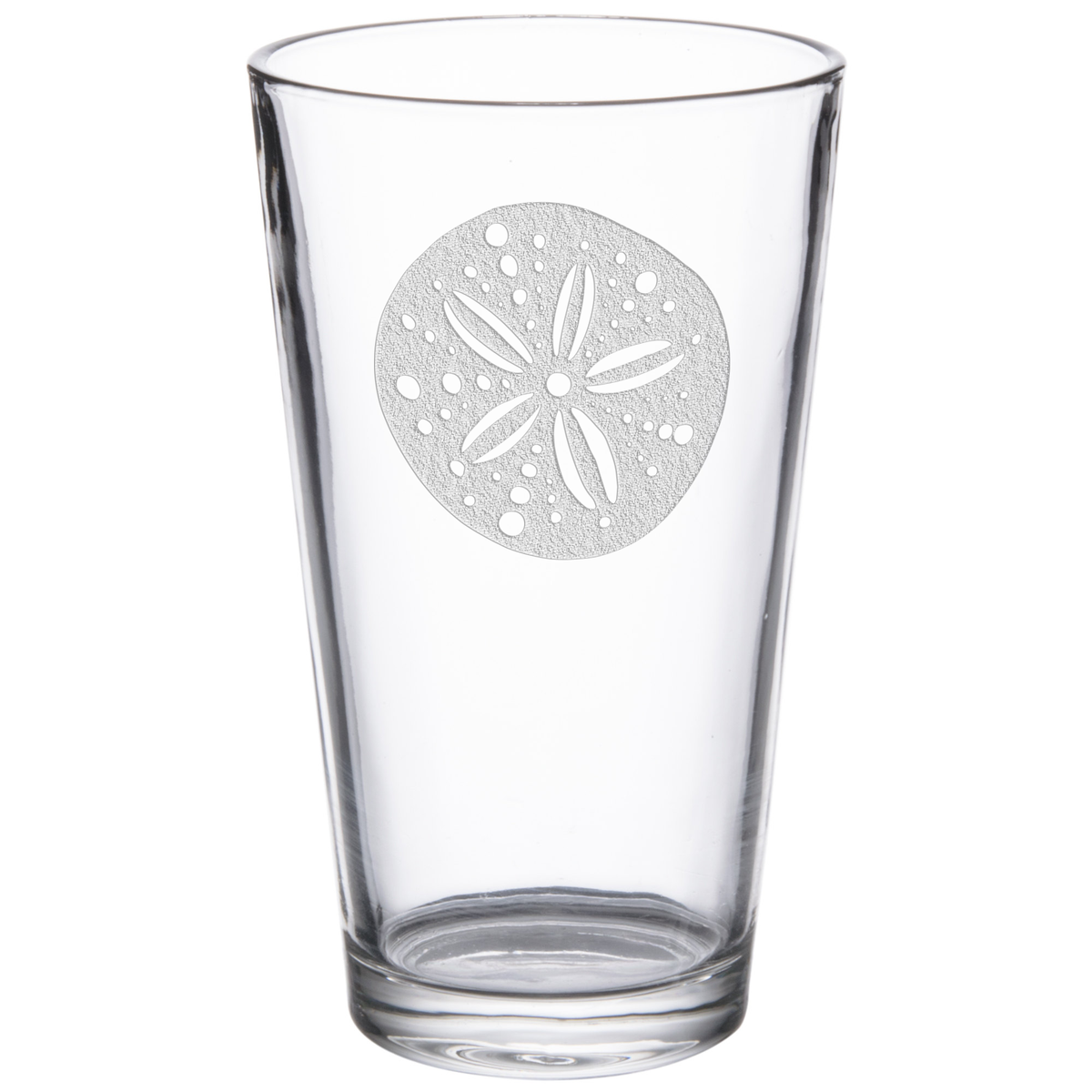 Sandollar 16 oz. Etched Beverage Glass Sets