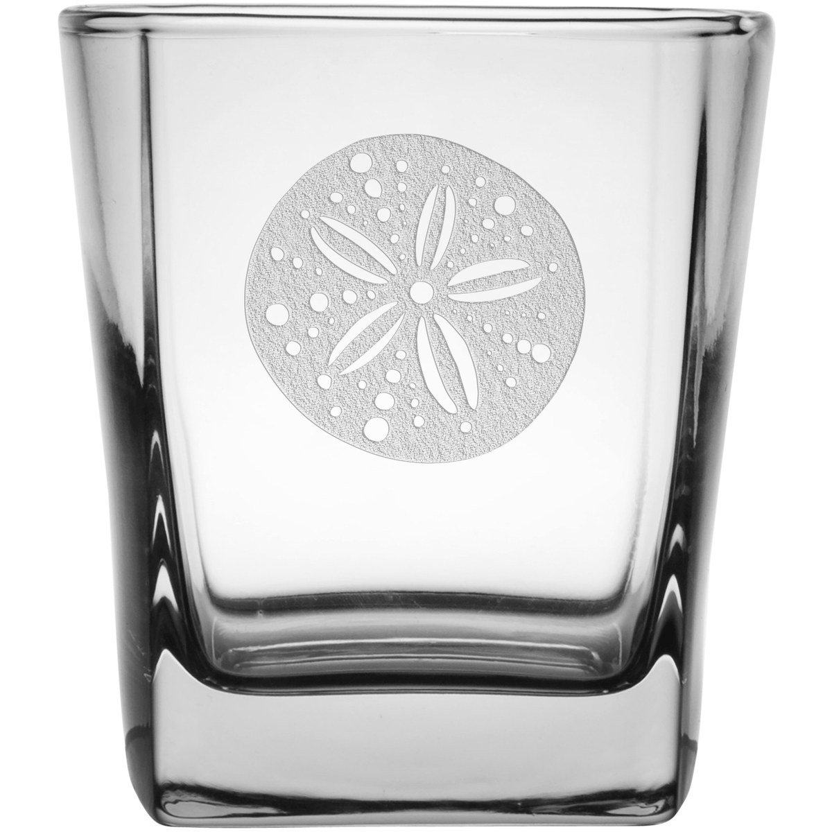 Sandollar 9.25 oz. Etched Double Old Fashioned Glass Sets