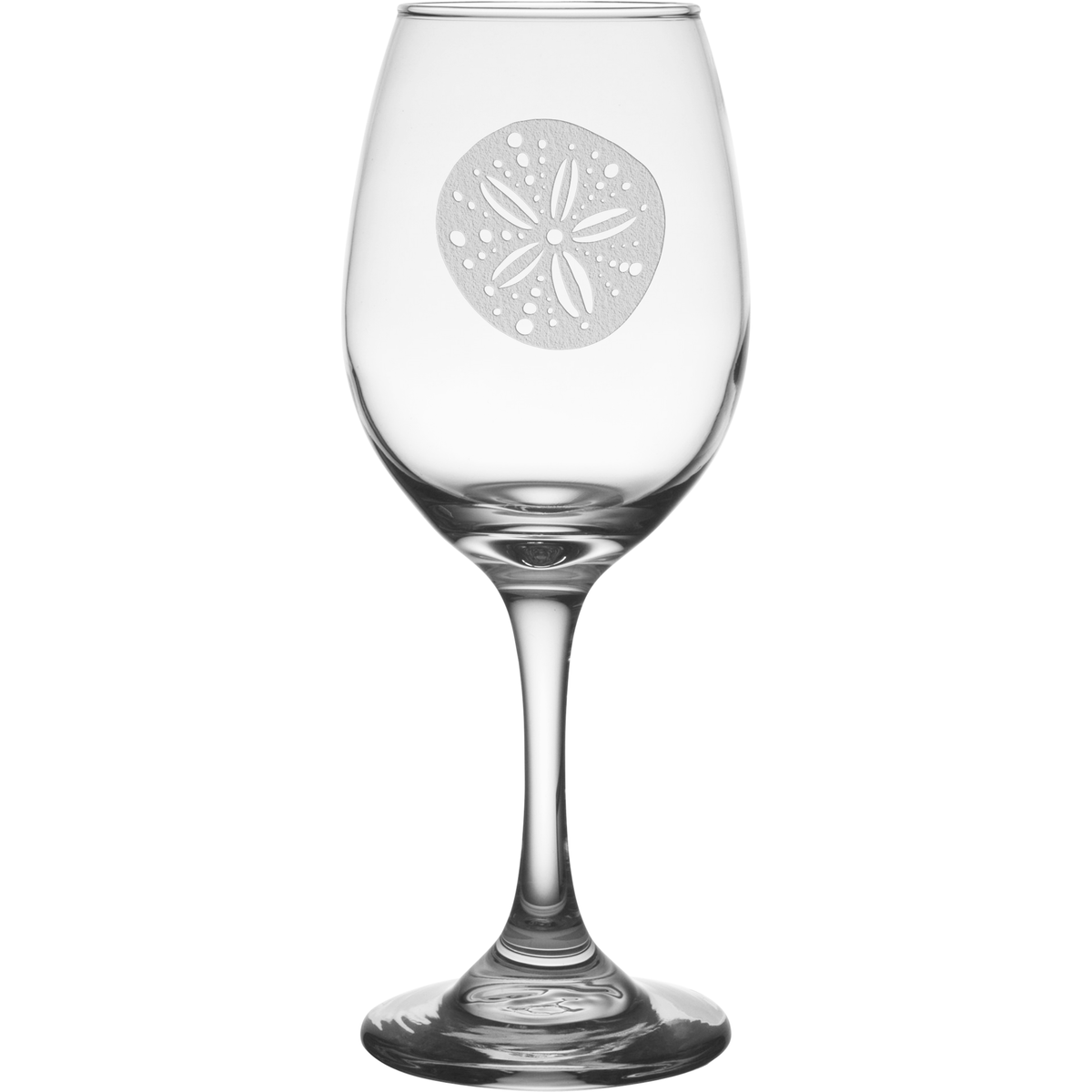 Sandollar 11 oz. Etched Wine Glass Sets