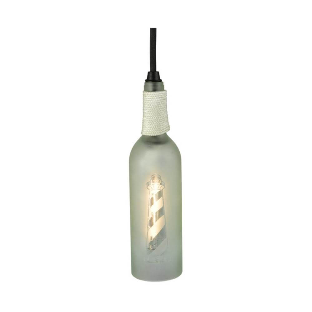 Frosted Wine Lighthouse Mini Pendant