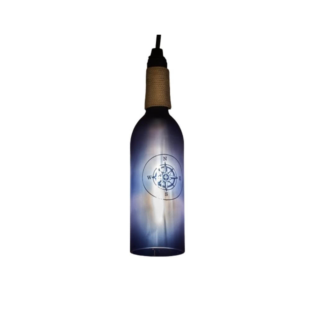 Midnight Wine Compass Mini Pendant