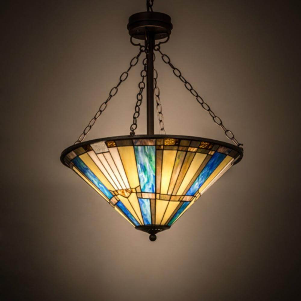 Beach Glass Inverted Pendant