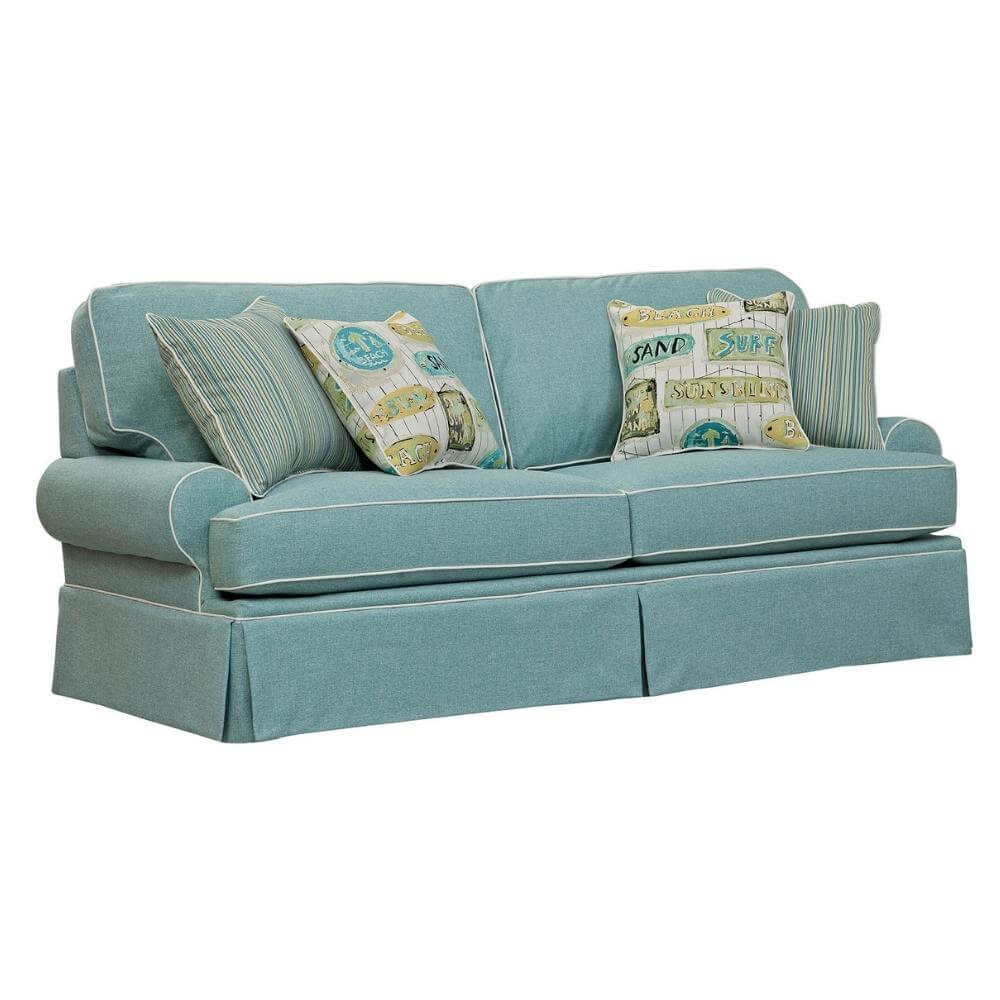 Aqua Breeze Sofa and Pillows Set