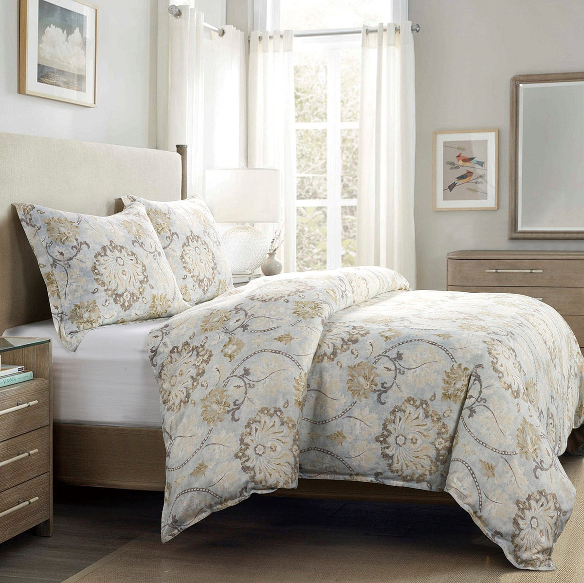 Shallow Blues Bedding Set