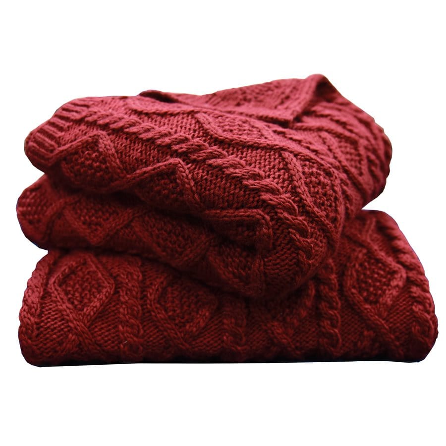 Diamond Knit Throw Blanket