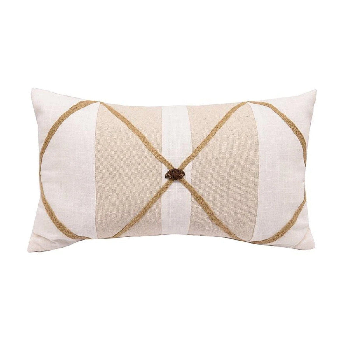 Shoreline Button Pillow