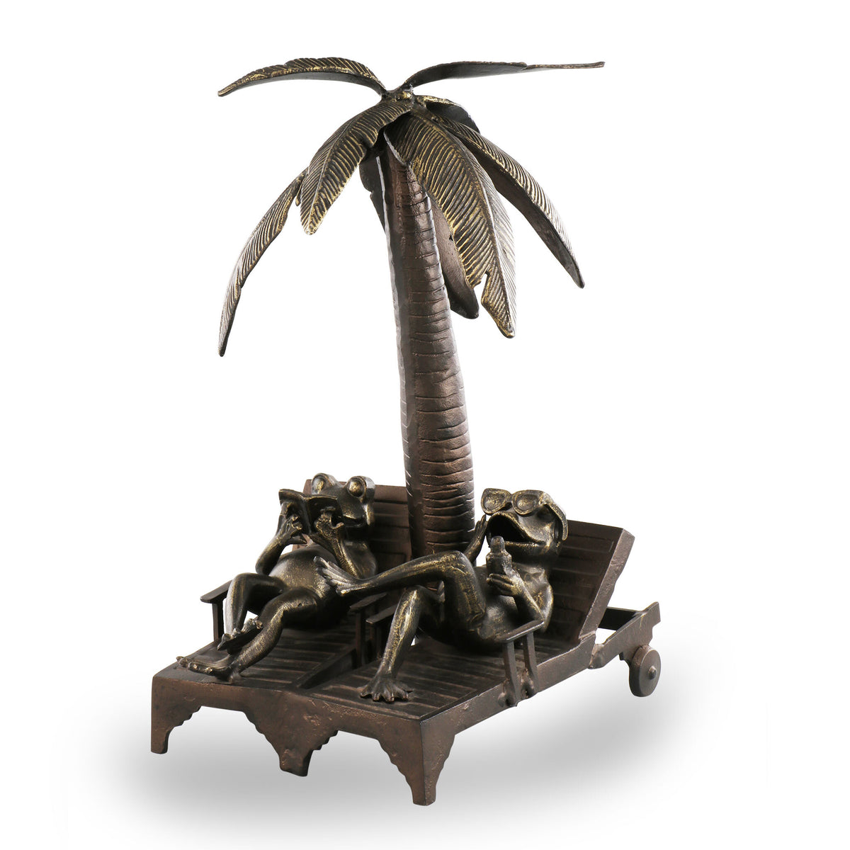 Frog Beach Vacation Sculpture