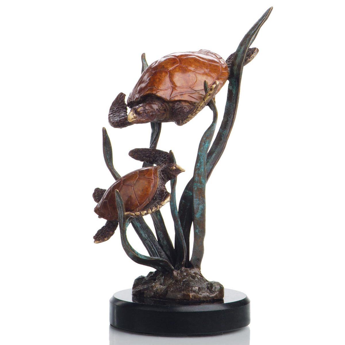 Double Turtle Journey Sculpture