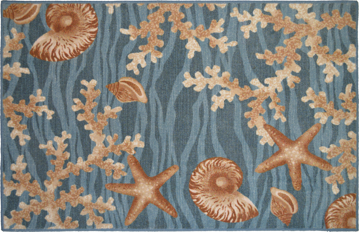 Deep Blue Sea Accent Rug