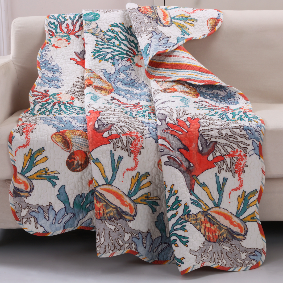 Secluded Reef Red Throw