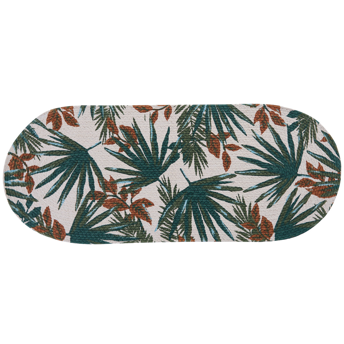 Palm Forest Braided 36" Table Runner