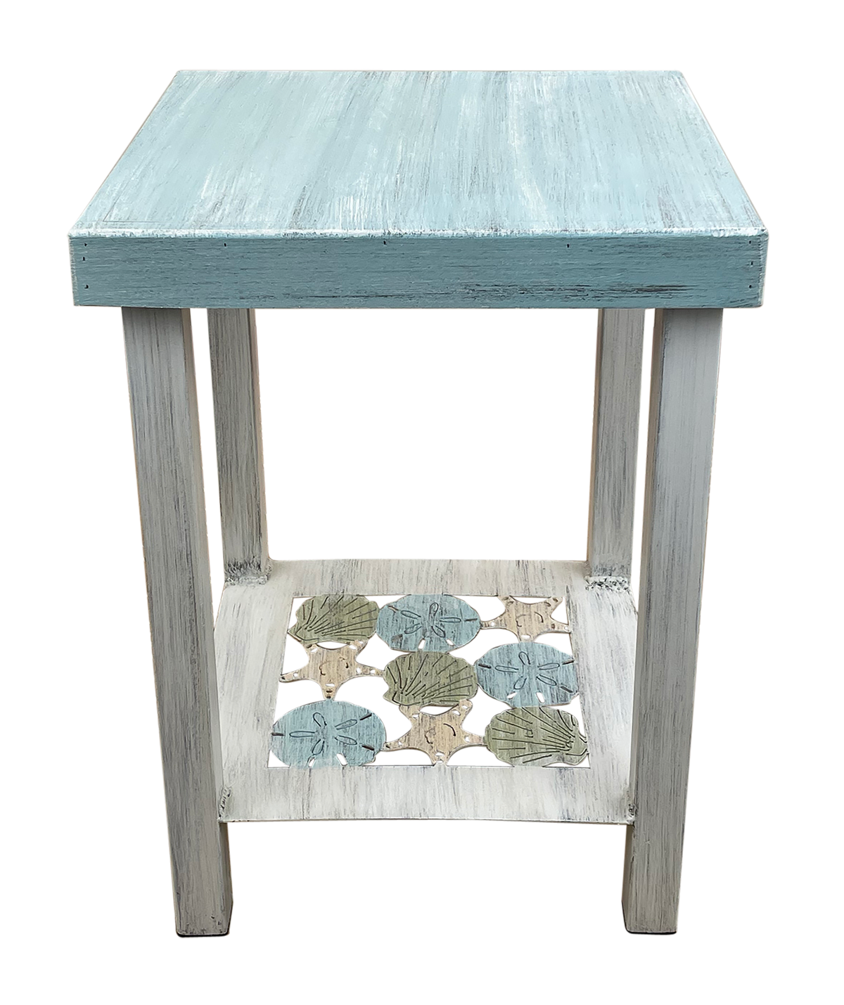 Multi Shell Square End Table