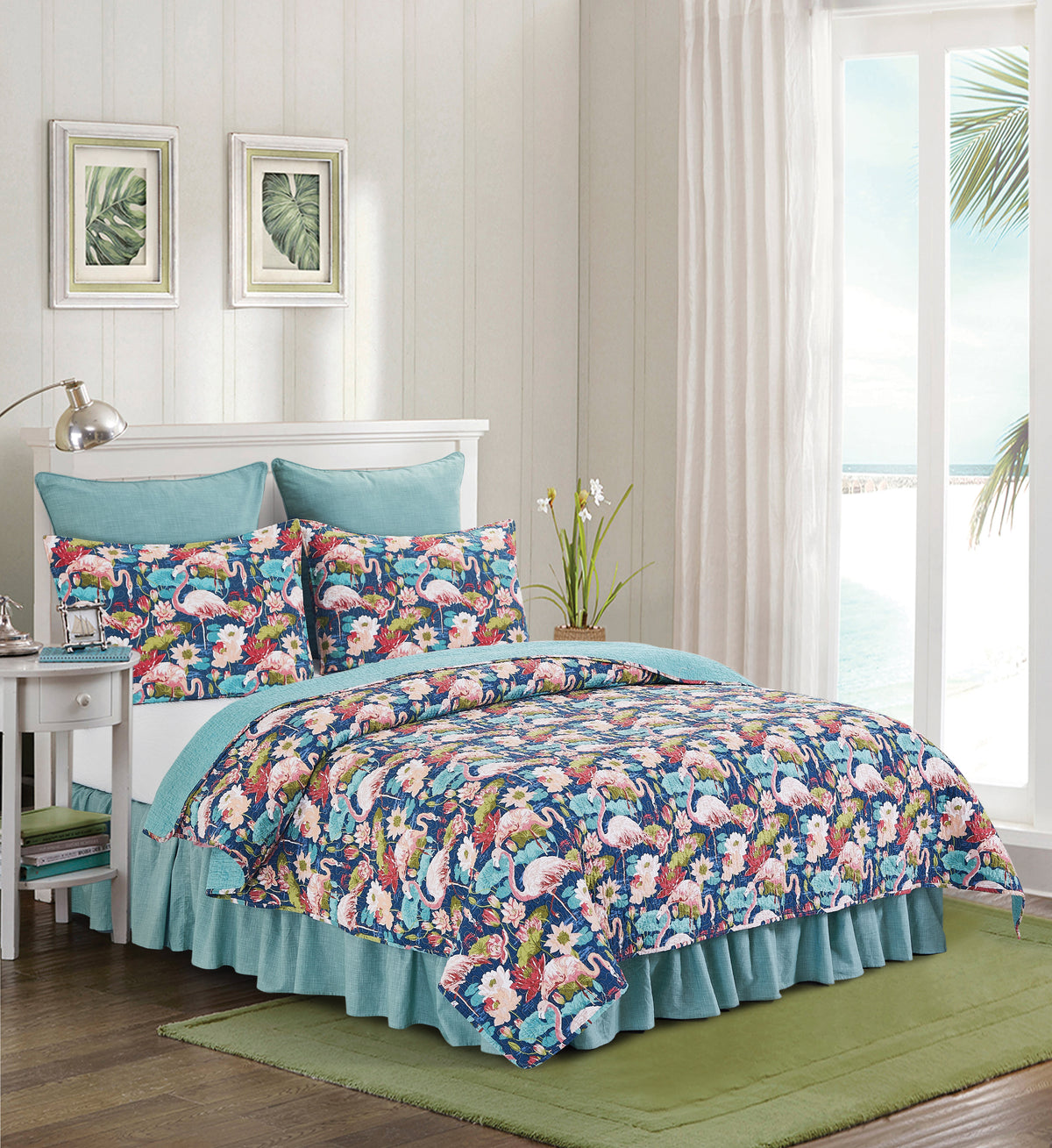 Flamingo Bay Quilt Set