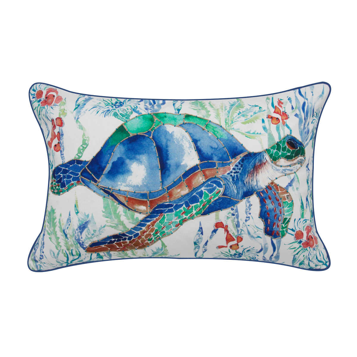 Painted Turtle Throw Pillow