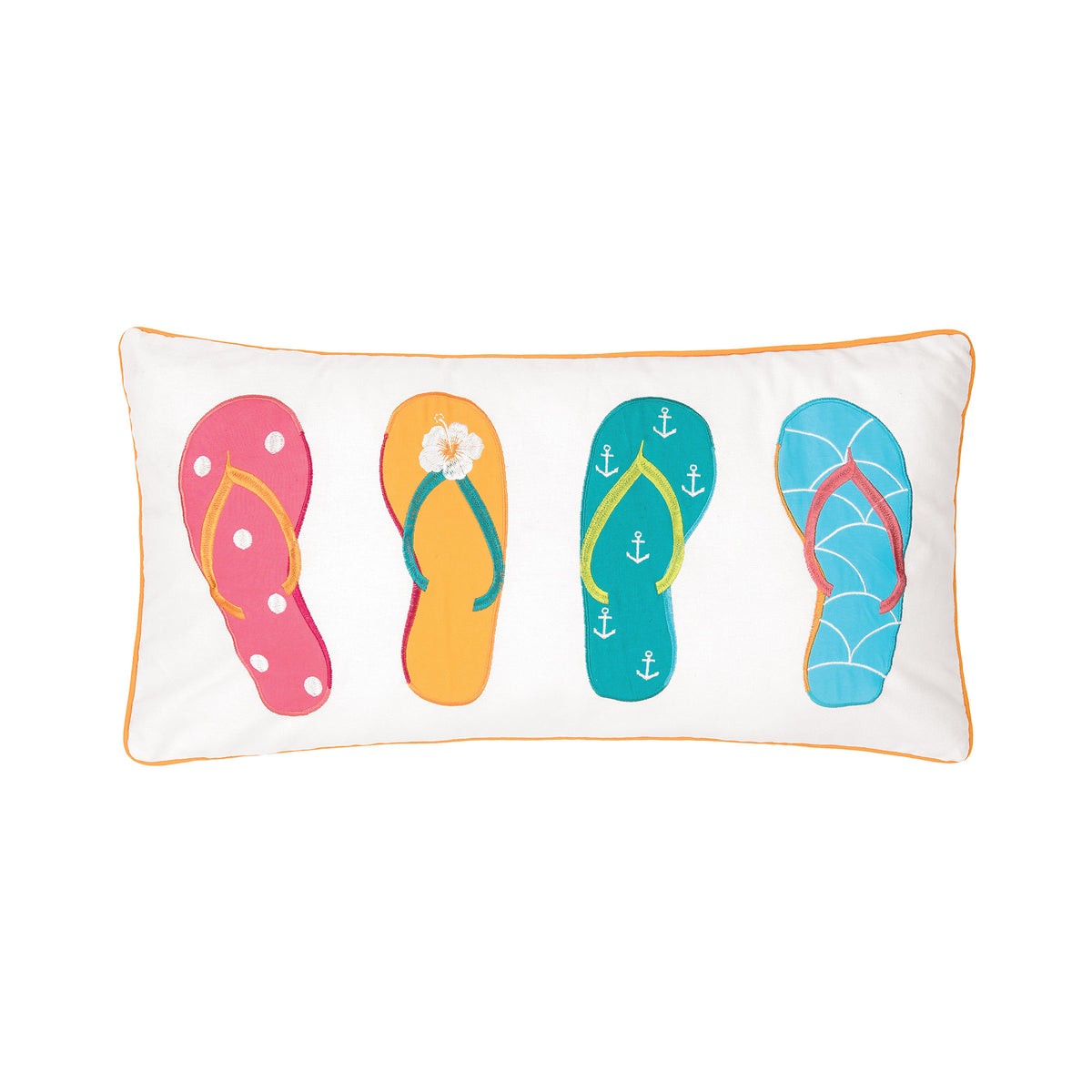Flip Flop Quad Throw Pillow