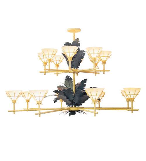 Tiki Room 96" Two Tier Chandelier