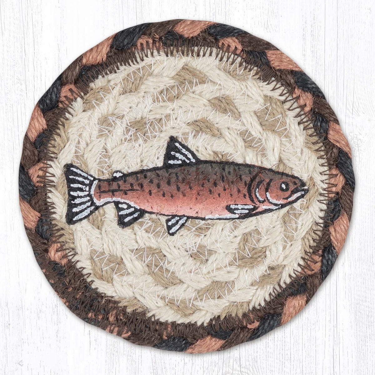 Salmon Printed Coaster