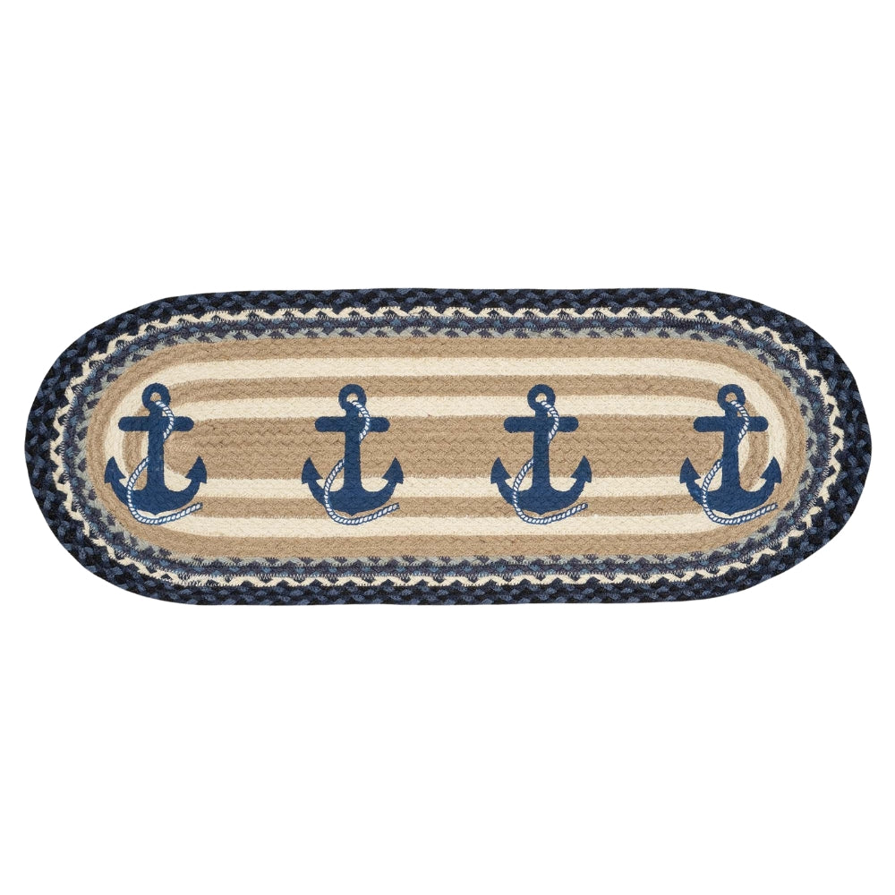 Anchor Harbor Oval Table Runner
