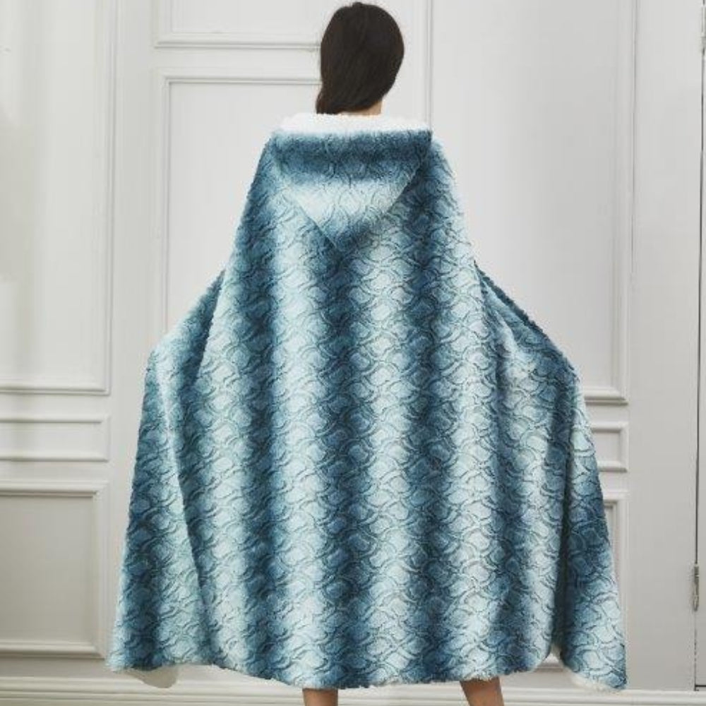 Deep Sea Waves Wearable Throw