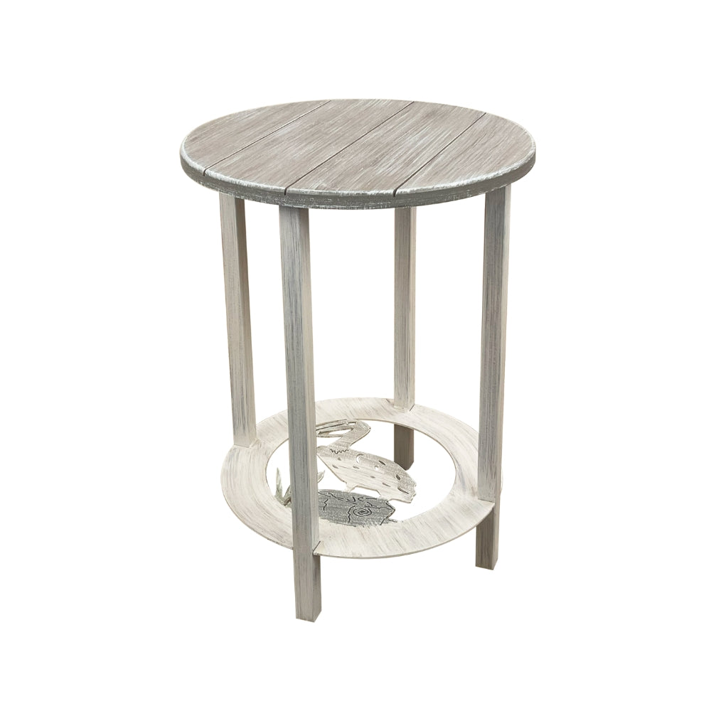 Dockside Pelican Round End Table