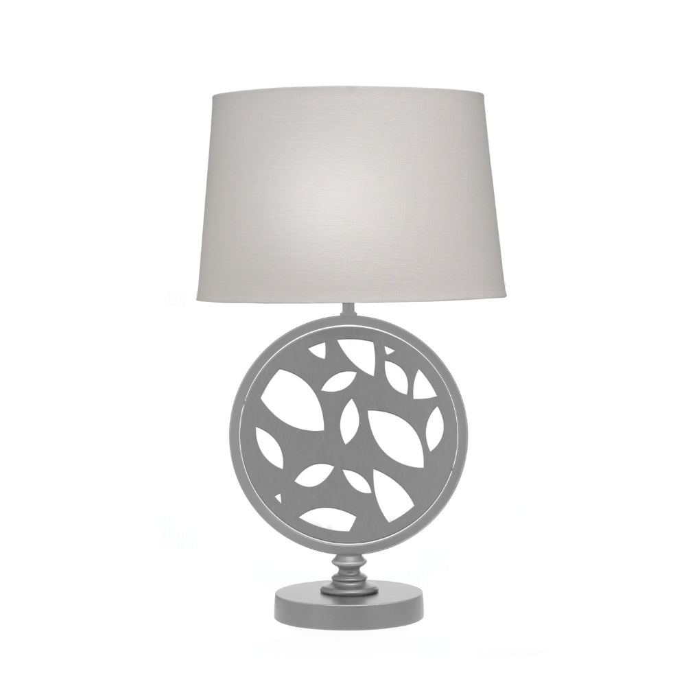 Silver Leaves Laser Cut Table Lamp
