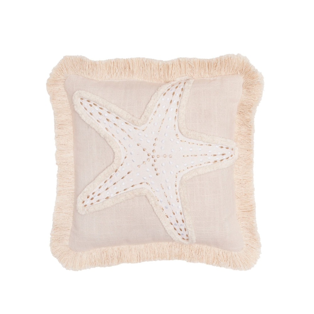 Golden Shores Starfish Decorative Pillow