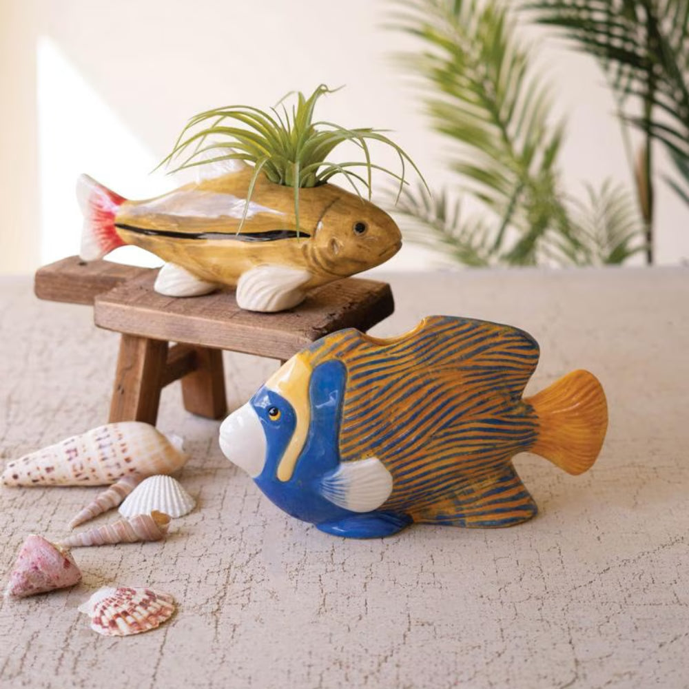Oceanside Fish Vase Set