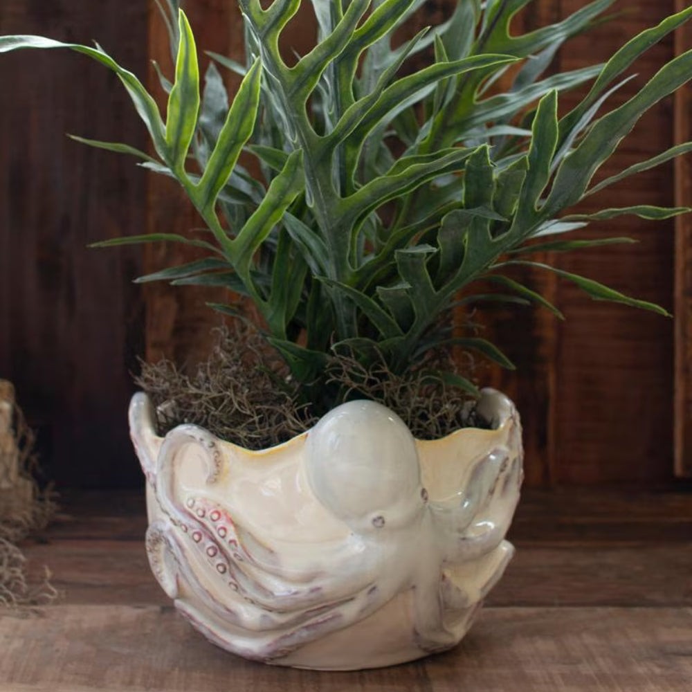 White Octopus Vase