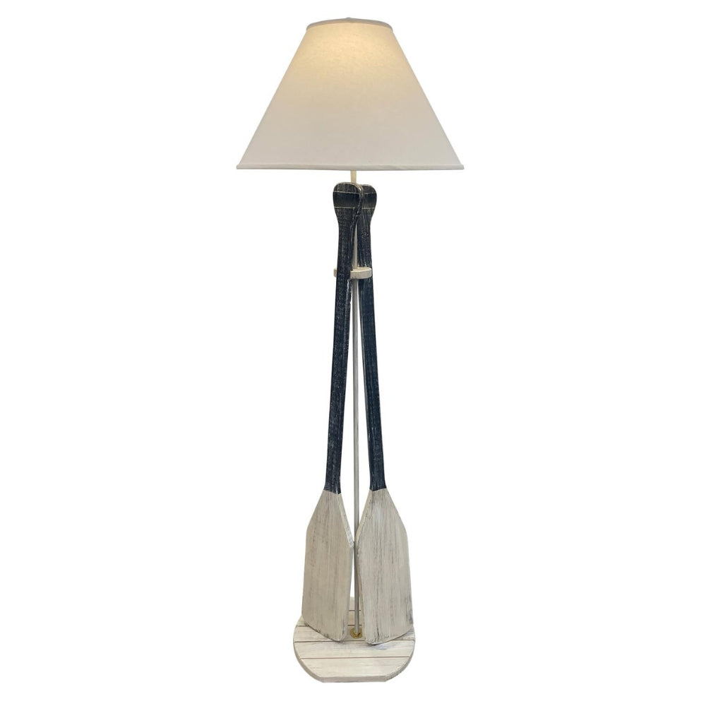 Navy Paddles Floor Lamp