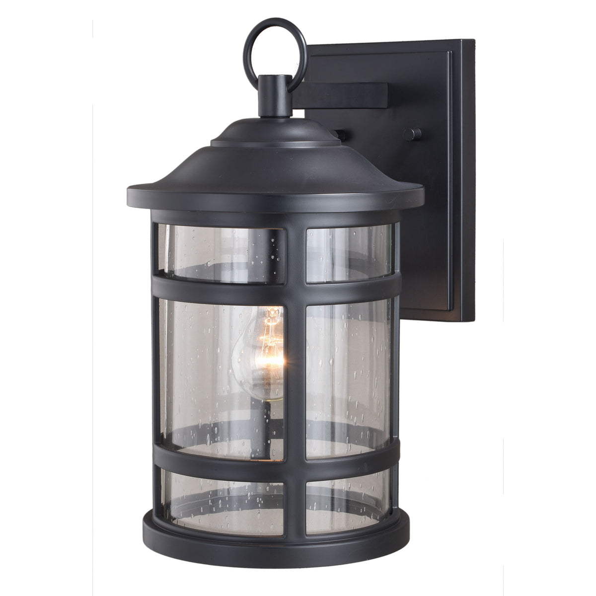 Portsmouth Black Outdoor Wall Light - 8.5"