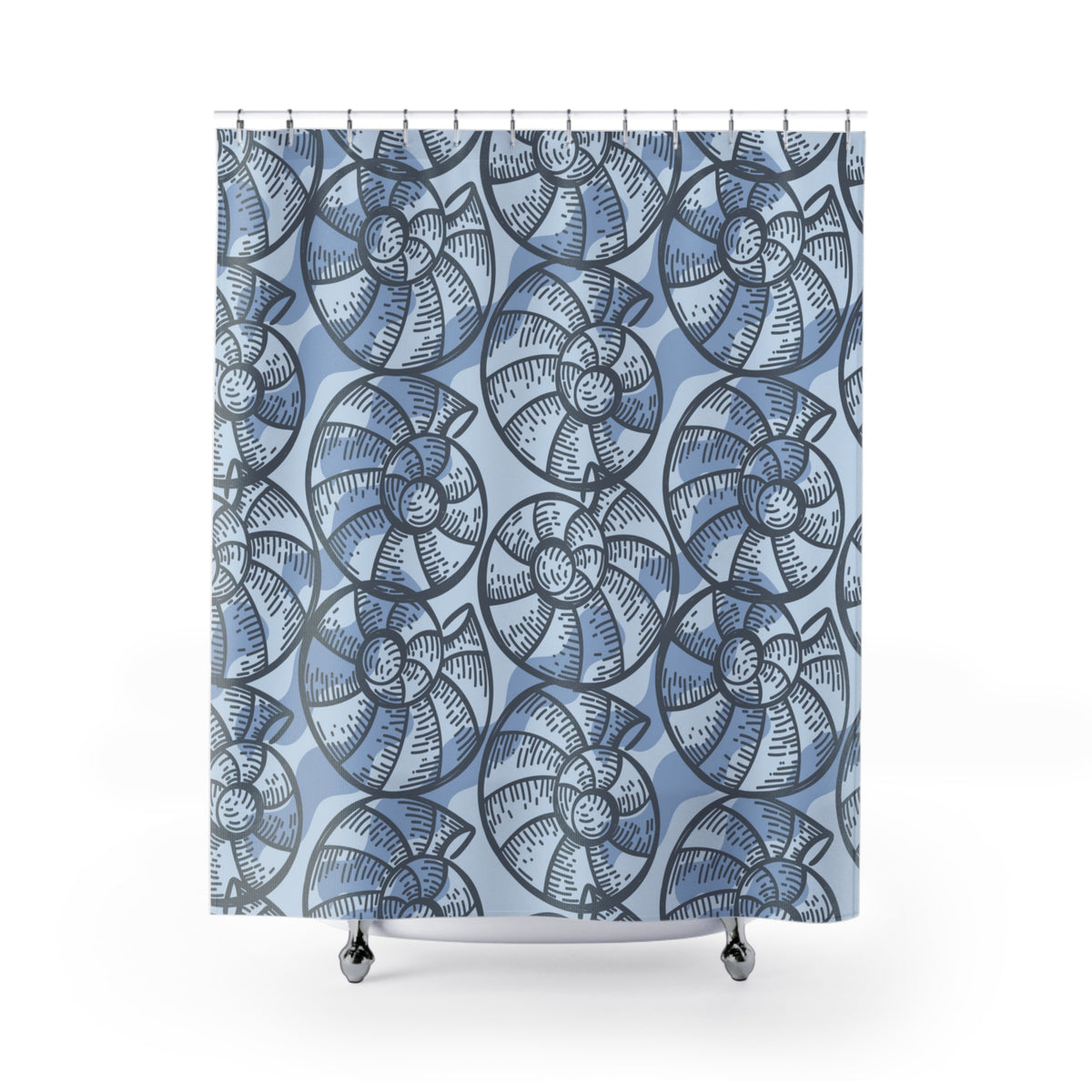 Snail Shell Shower Curtain