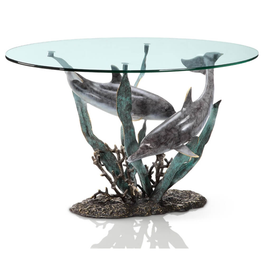 Double Dolphin Coffee Table
