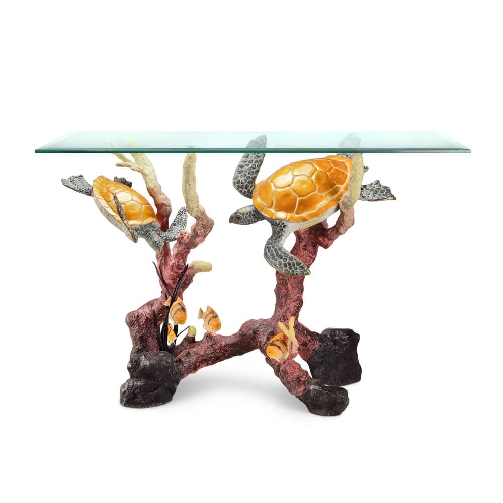Orange Turtle Console Table