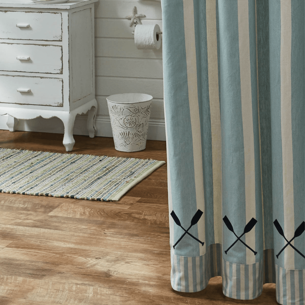 Riverbed Stripe Shower Curtain (7689351495912)