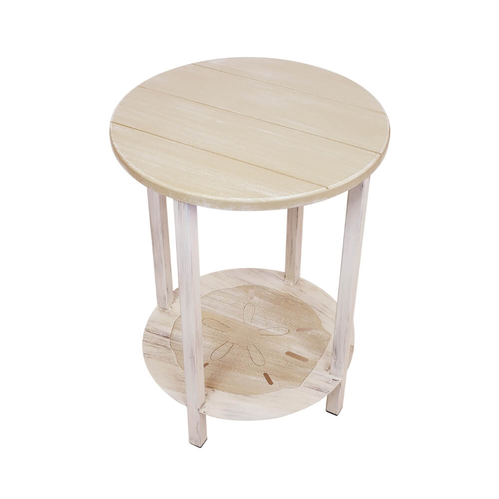 Sand Dollar Circular End Table