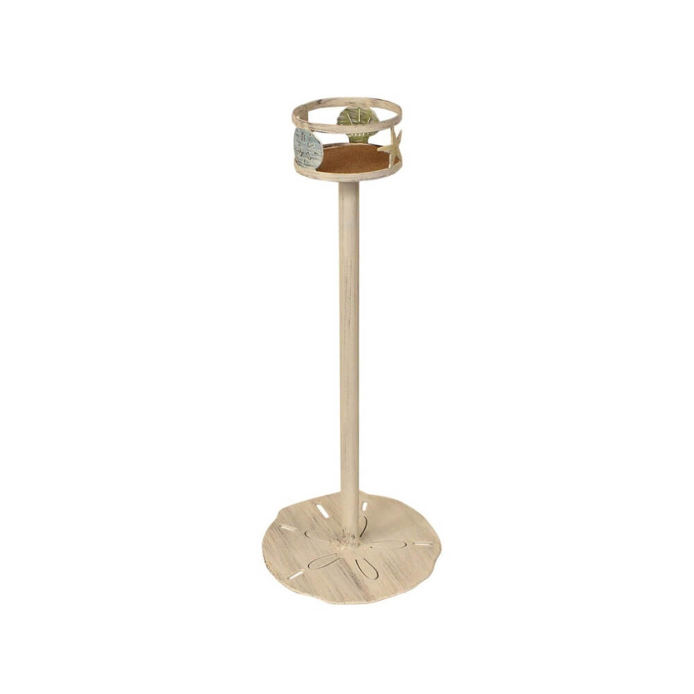 Sandy Shells Iron Drink Holder Stand