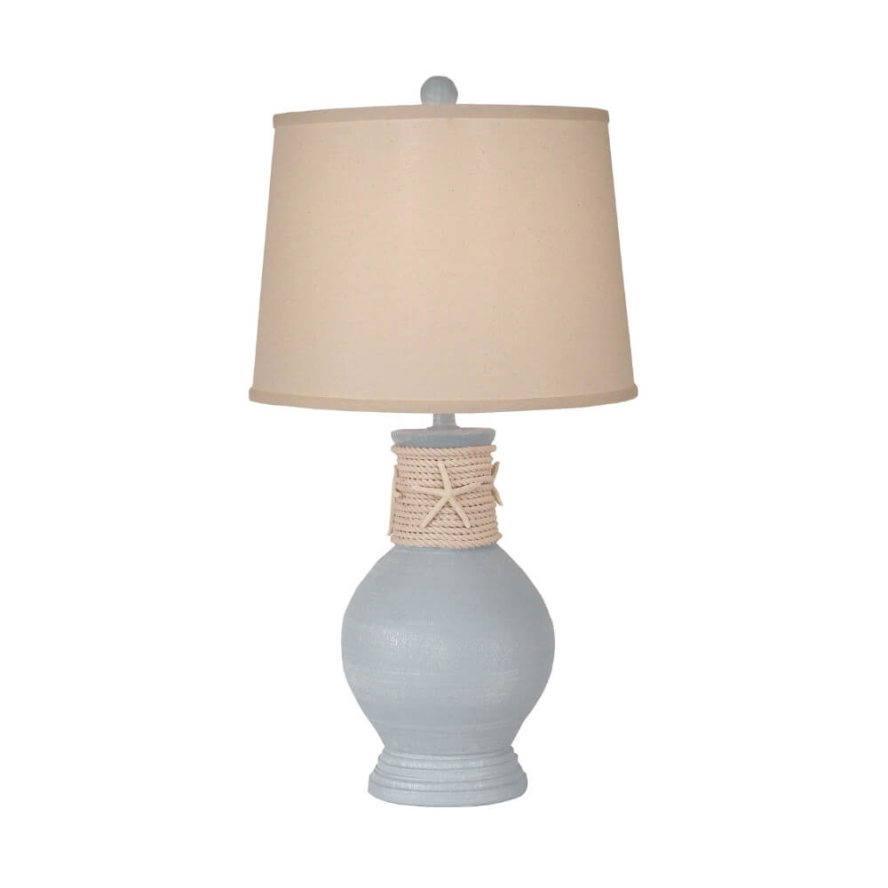 Starfish Gray Round Accent Lamp