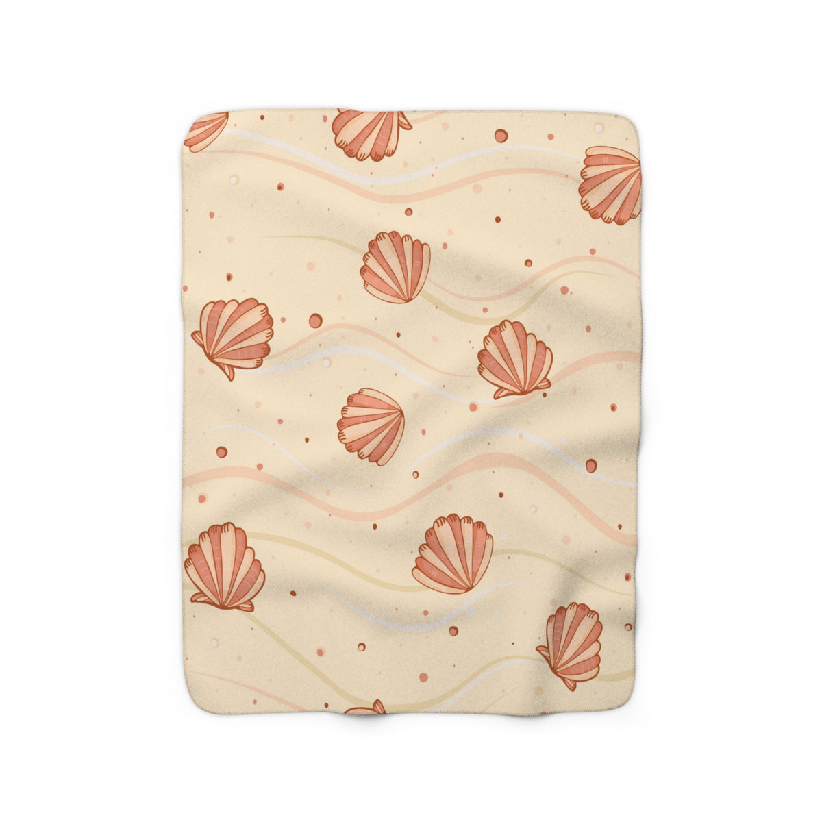 Sand Shell Sherpa Fleece Blanket