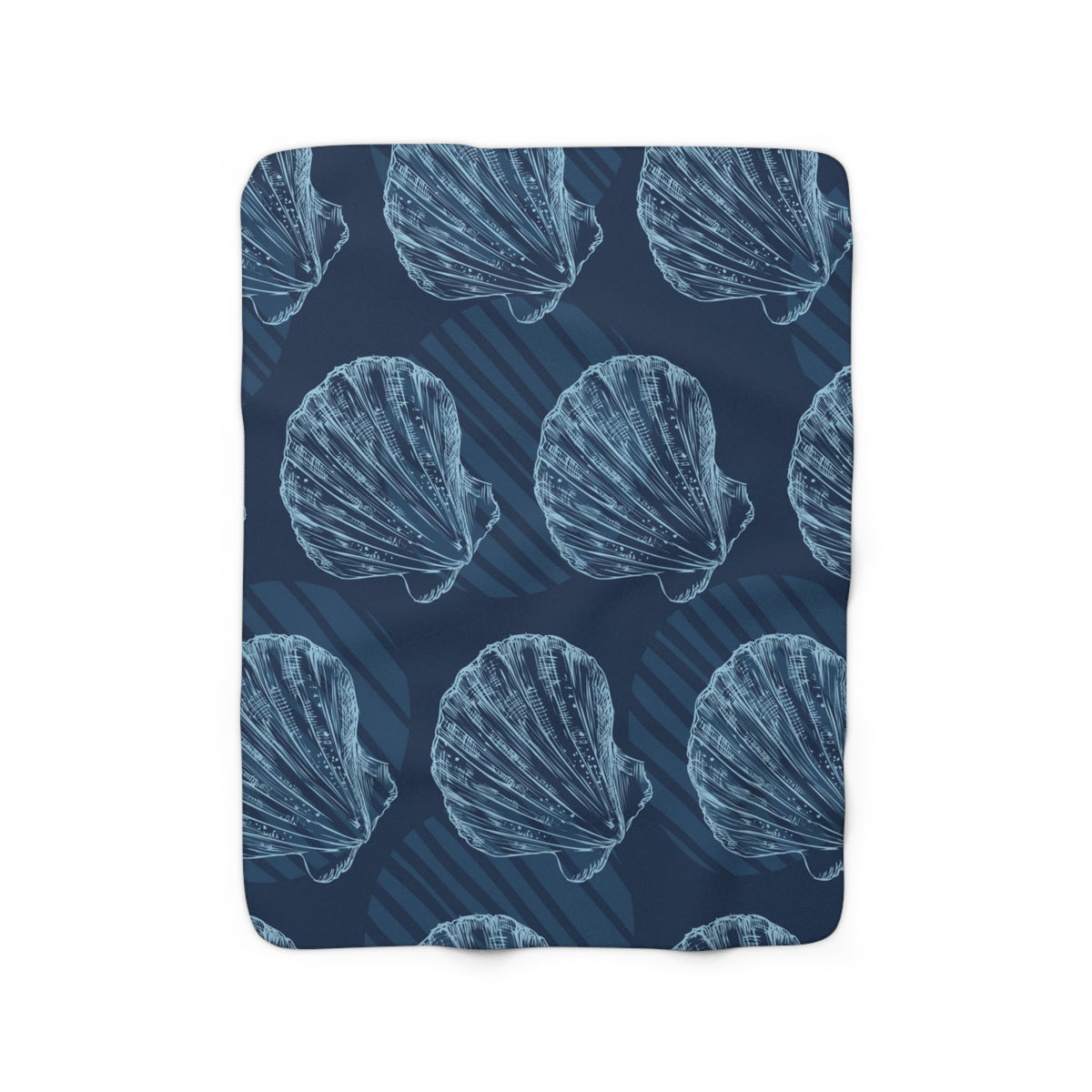 Coastal Clam Sherpa Fleece Blanket