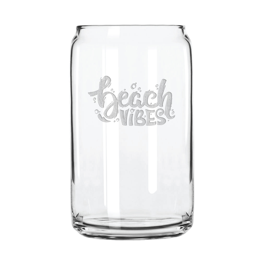 Beach Vibes 16 oz. Can Glass Sets