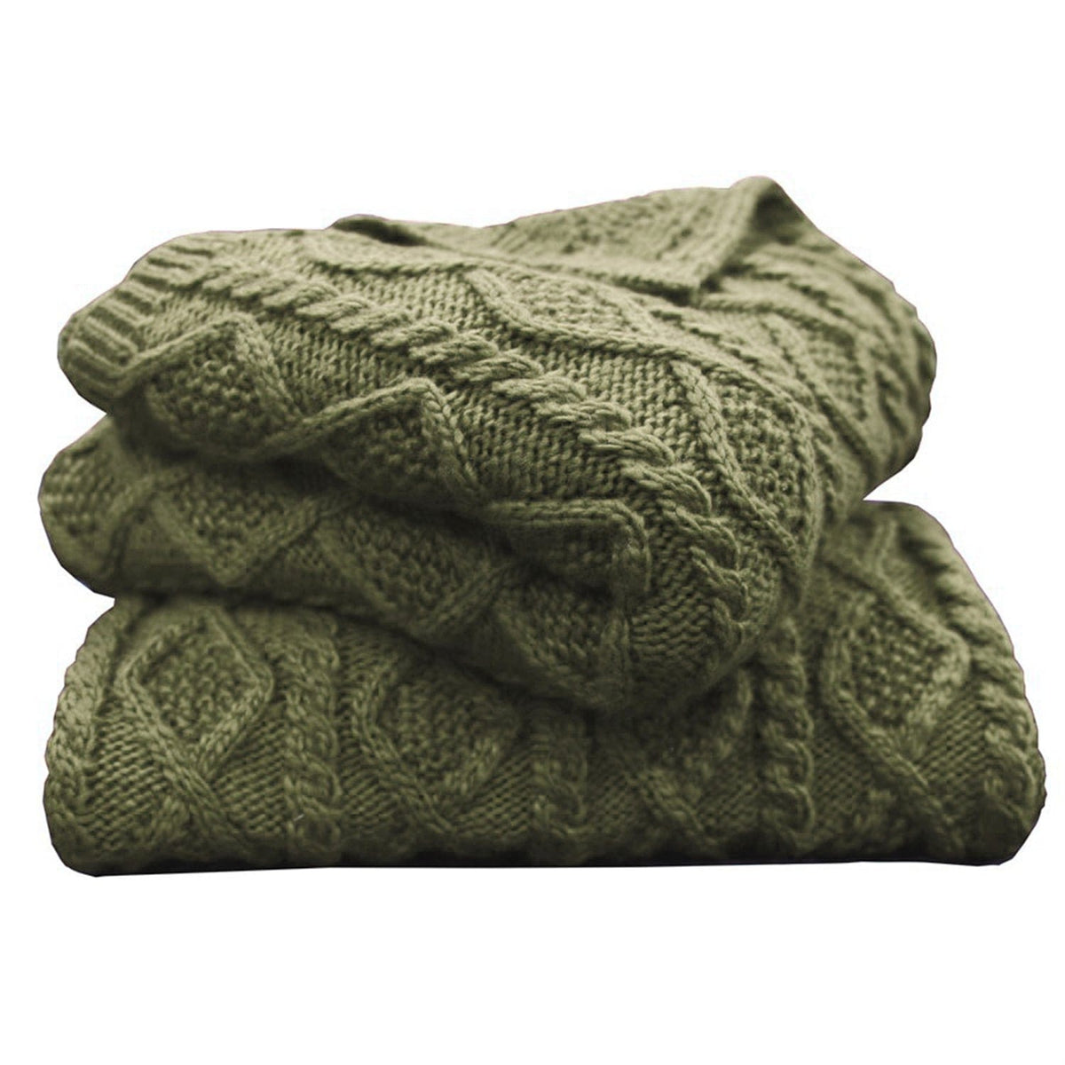 Diamond Knit Throw Blanket