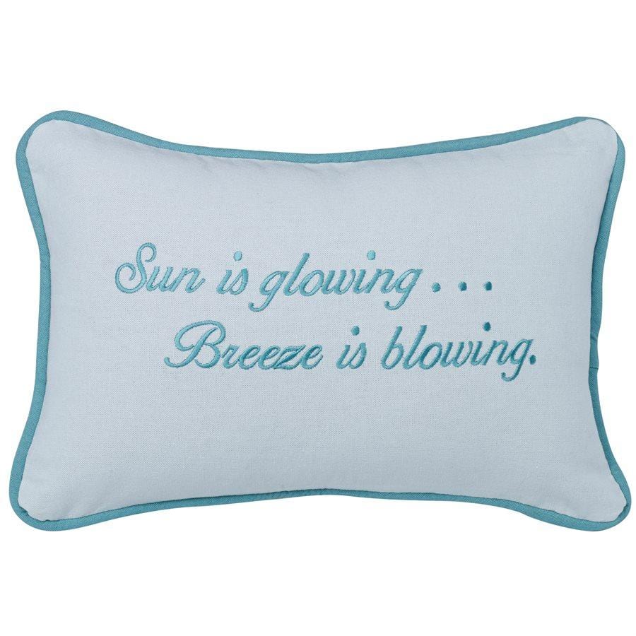 Maldives Chevron Sun Pillow