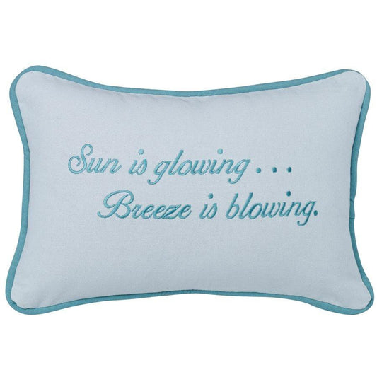 Maldives Chevron Sun Pillow
