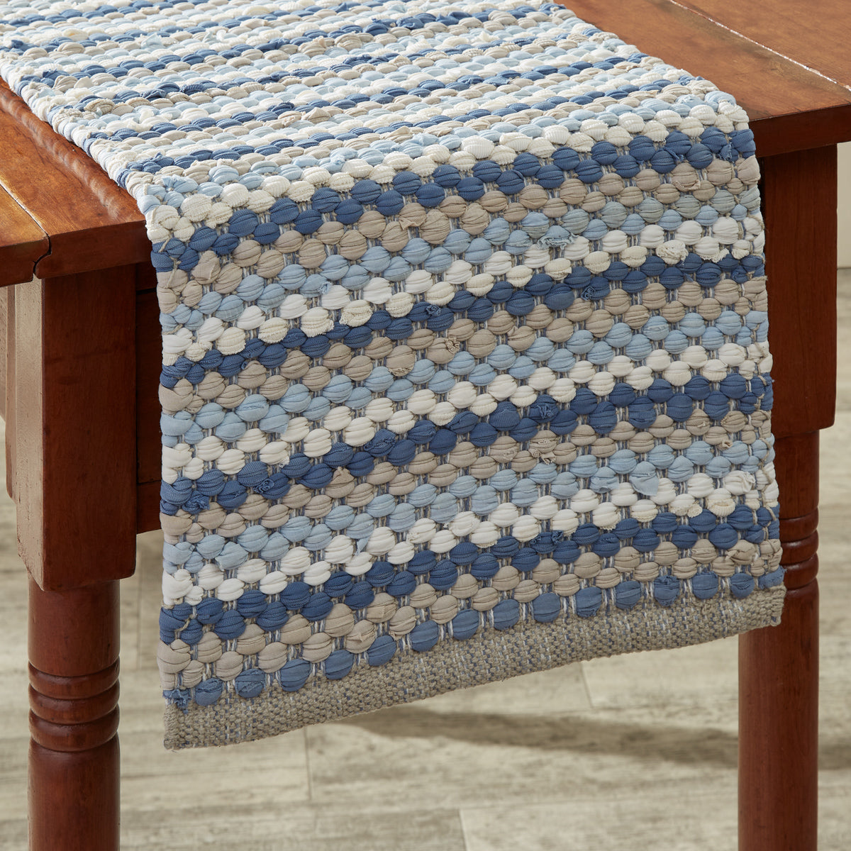 Blue Sky Weave Chindi 54" Table Runner