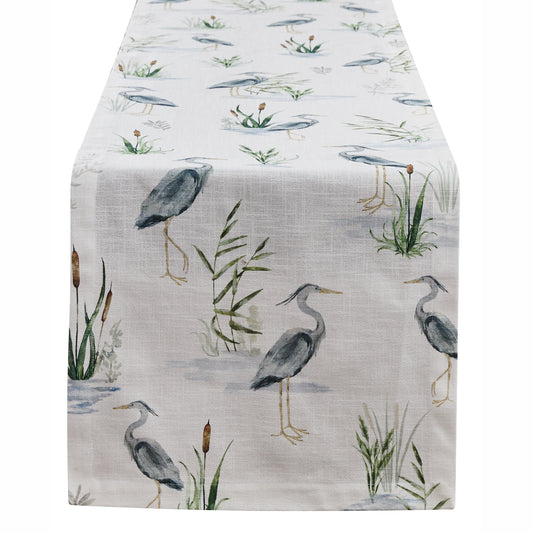 Blue Heron 72" Table Runner