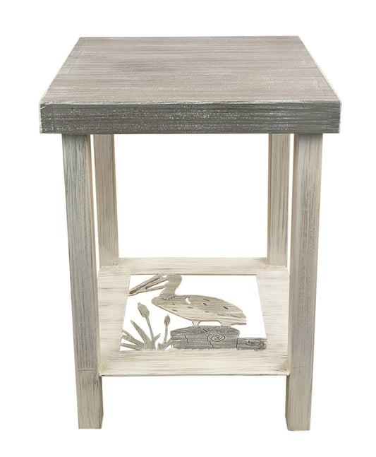 Dockside Pelican Square End Table