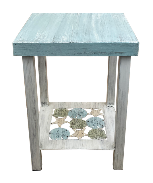 Multi Shell Square End Table