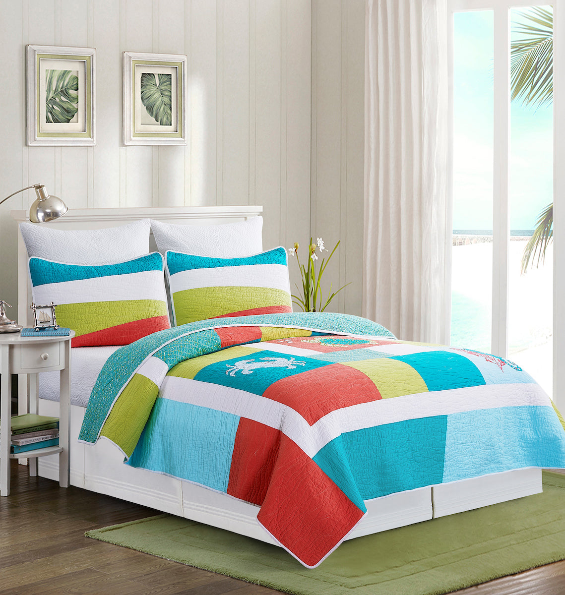Santorini Shores Quilt Set