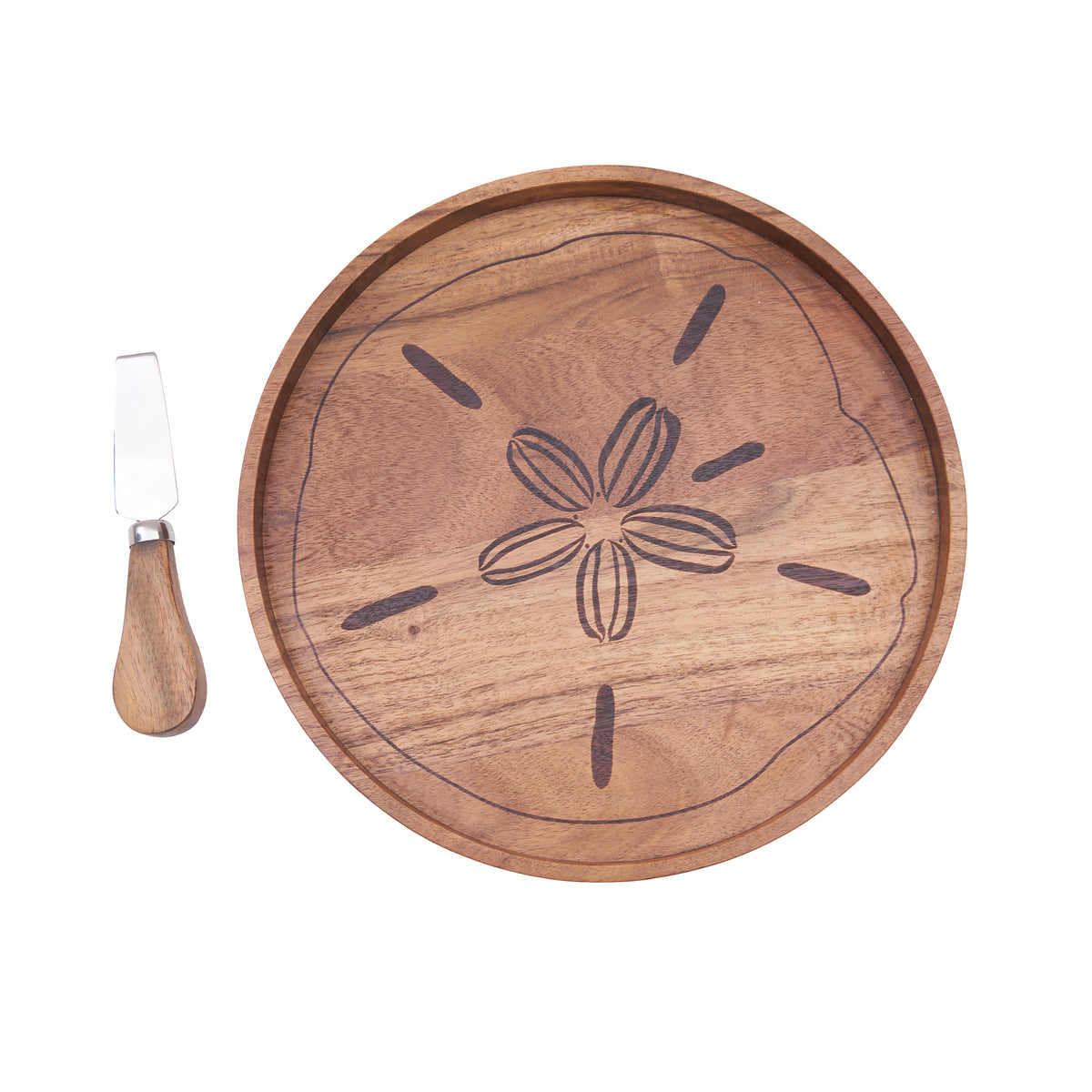 Sand Dollar Serving Board & Spreader Set